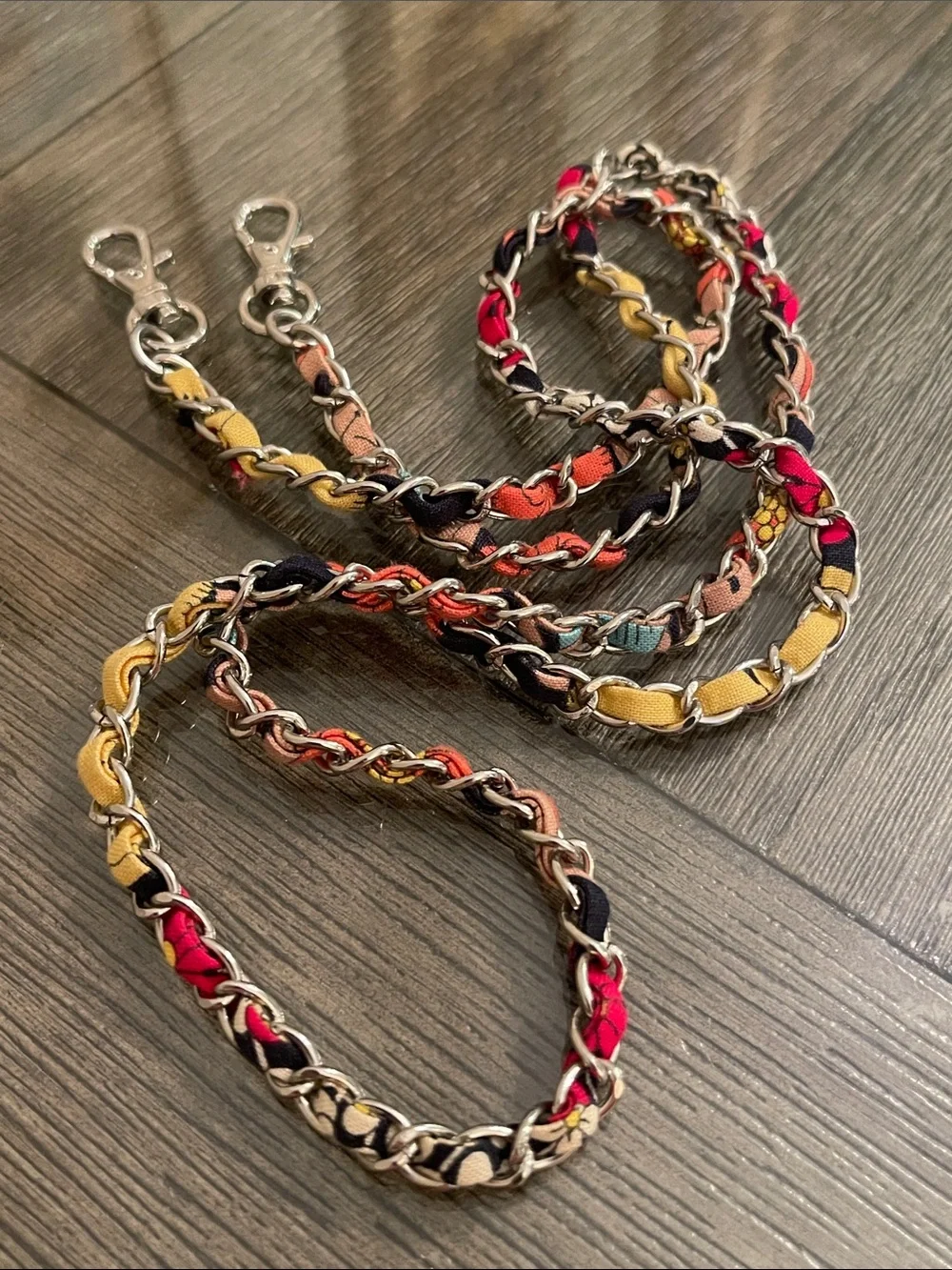 2011 Vera Bradley “ Happy Snails” Replacement Handbag Chain - Multi & Silvertone